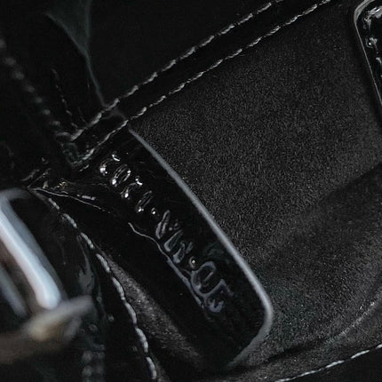 MINI D-JOY BAG 17 IN BLACK LAMBSKIN