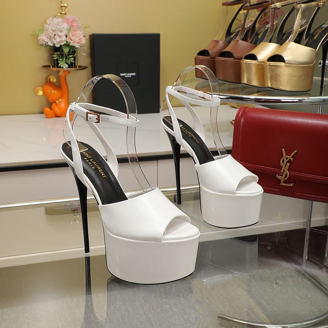 SL SUPER HIGH HEELS SANDAL WHITE CALFSKIN