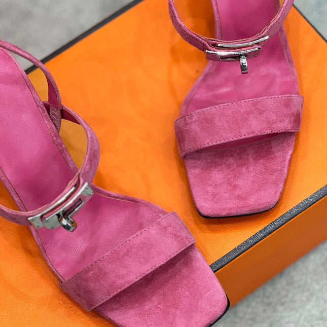 Glamour 75 Sandal Pink Suede