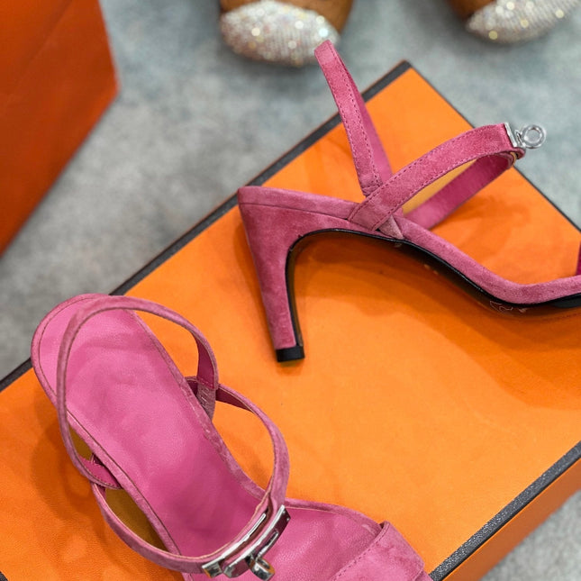 Glamour 75 Sandal Pink Suede