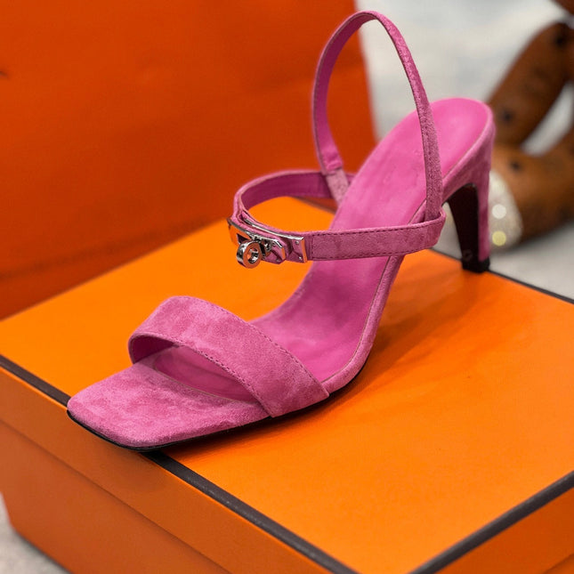 Glamour 75 Sandal Pink Suede