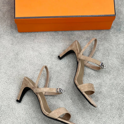 Glamour 75 Sandal Light Brown Suede