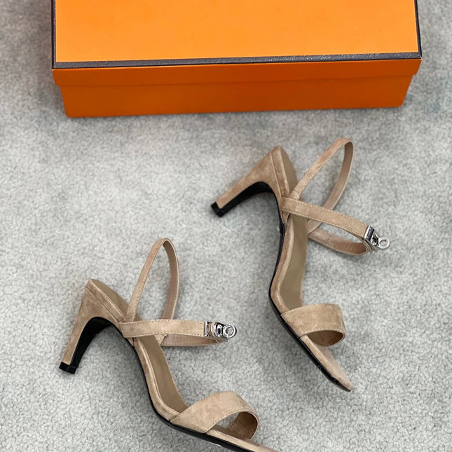 Glamour 75 Sandal Light Brown Suede