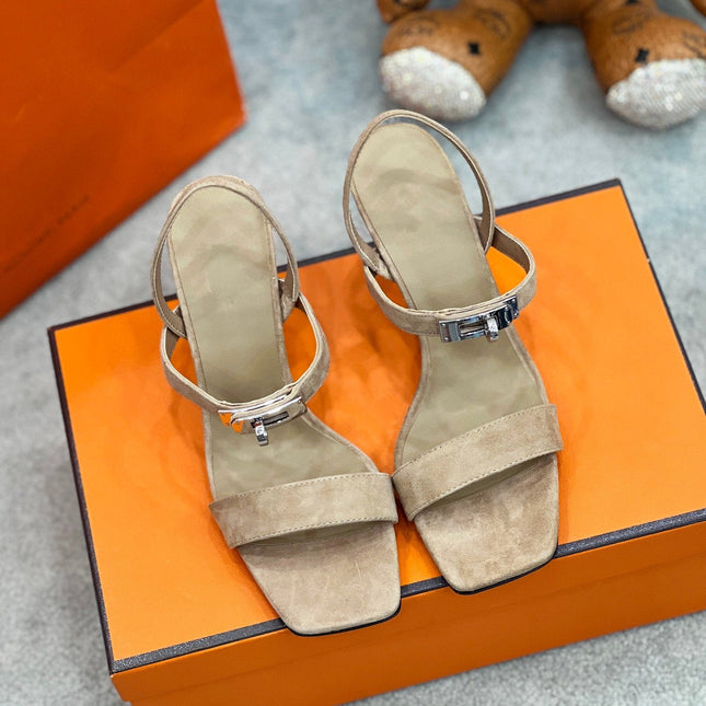 Glamour 75 Sandal Light Brown Suede