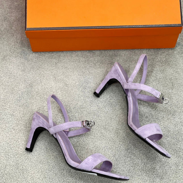 Glamour 75 Sandal Purple Suede