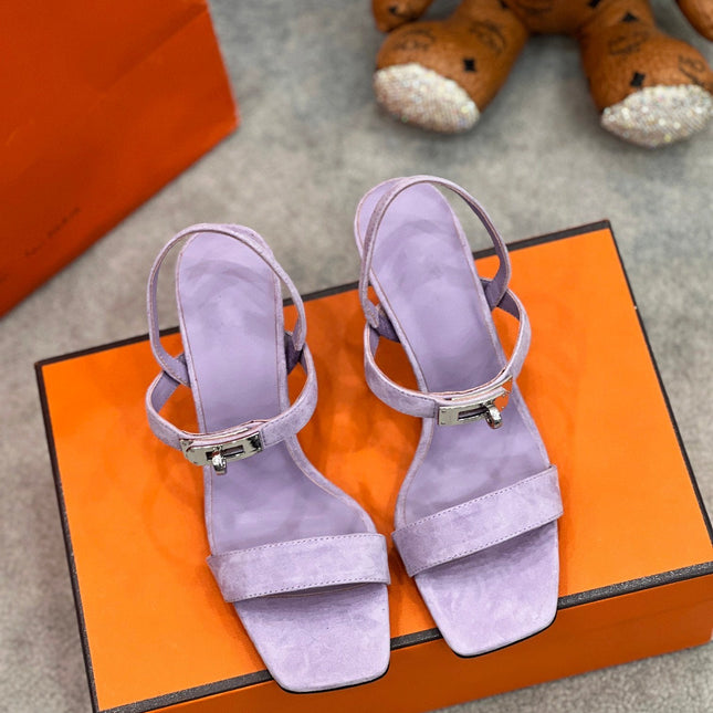 Glamour 75 Sandal Purple Suede