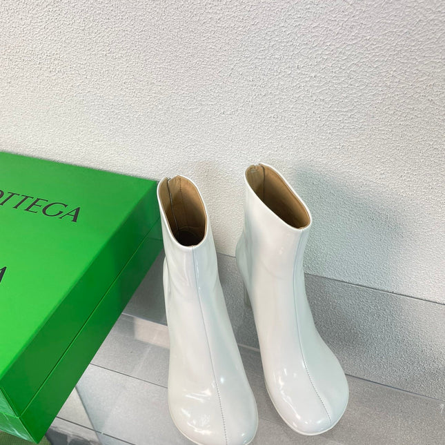 ATOMIC ANKLE BOOT IN WHITE CALFSKIN 75 MM