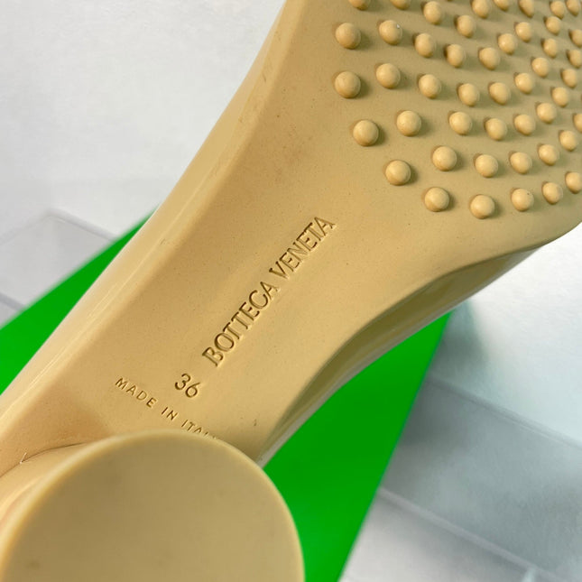 ATOMIC ANKLE BOOT IN KHAKI TAN CALFSKIN 75 MM