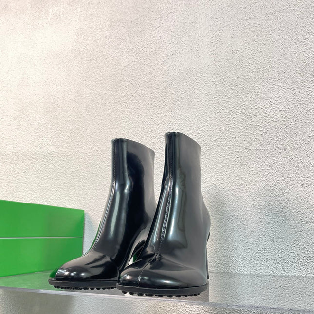 ATOMIC ANKLE BOOT IN BLACK CALFSKIN 75 MM