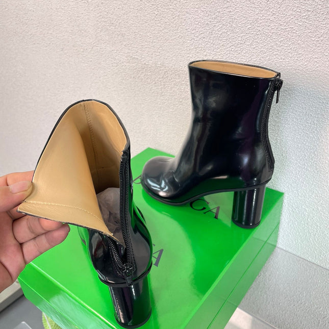 ATOMIC ANKLE BOOT IN BLACK CALFSKIN 75 MM