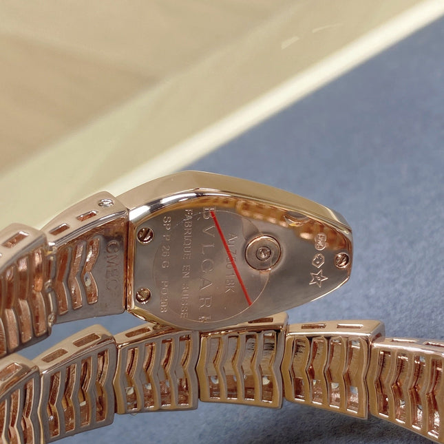 SERPENTI JEWELRY ROSE GOLD WITH DIAMOND CASE GREEN DIAL
