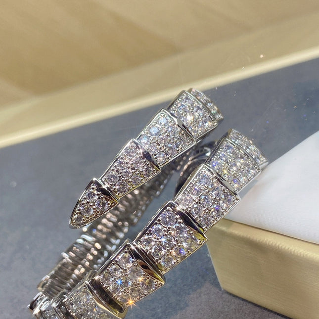 SERPENTI JEWELRY ALL WHITE GOLD WITH DIAMOND WHITE DIAL