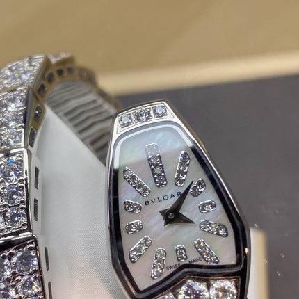SERPENTI JEWELRY ALL WHITE GOLD WITH DIAMOND WHITE DIAL