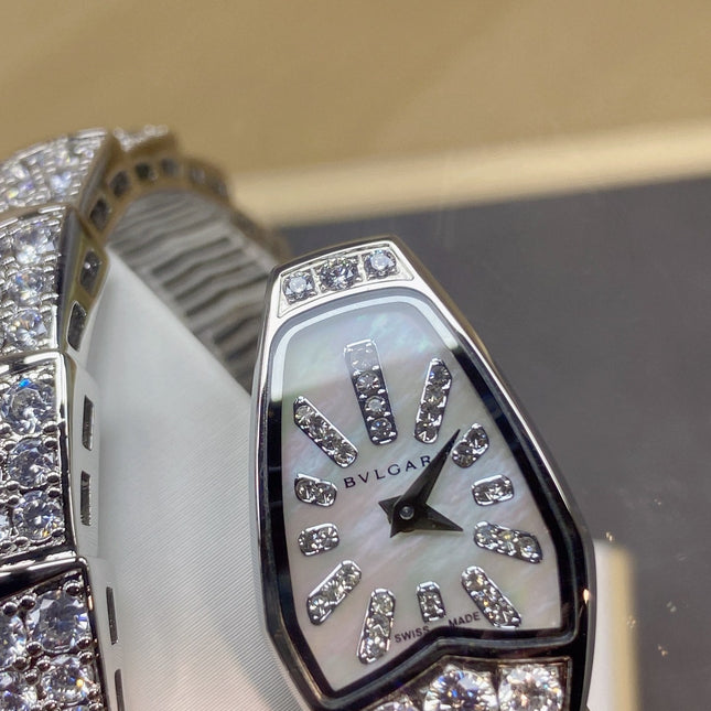 SERPENTI JEWELRY ALL WHITE GOLD WITH DIAMOND WHITE DIAL