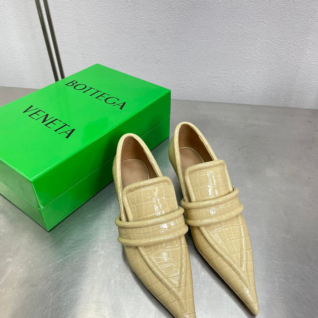 HIGH PUMP 35 MM IN EGG NOG CALFSKIN