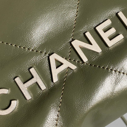 CC HOBO MINI 20CM OLIVE LAMBSKIN