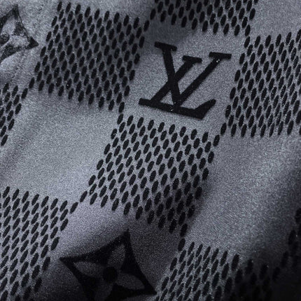 LV LONG-SLEEVED SHIRT IN BLACK DAMIER COTTON 238803