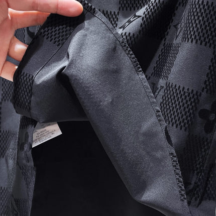 LV LONG-SLEEVED SHIRT IN BLACK DAMIER COTTON 238803