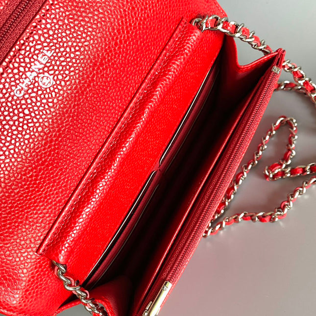 CC WOC 19 RED CAVIAR SILVER HARDWARE