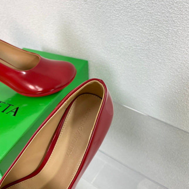 ATOMIC HIGH PUMP 9 CM IN RUBY RED CALFSKIN