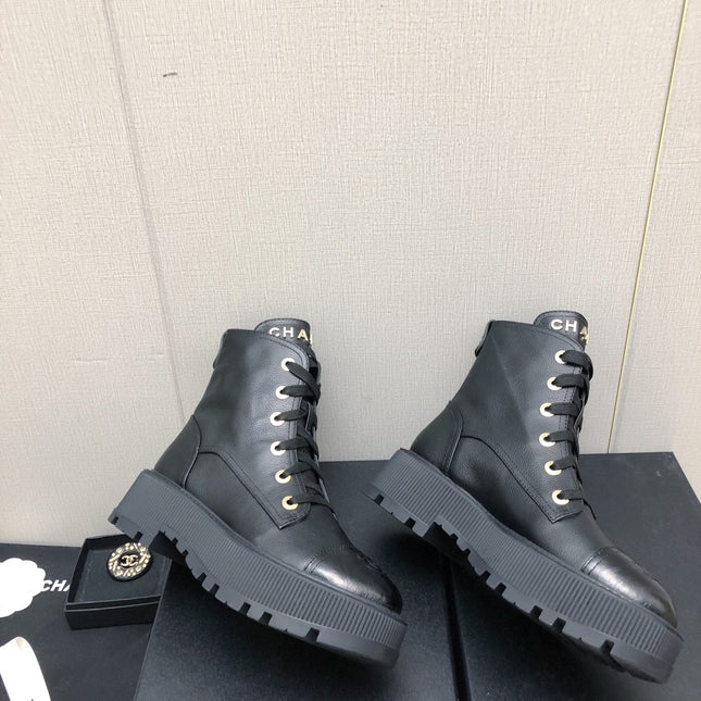 MARTIN SHORT BOOTS BLACK LAMBSKIN