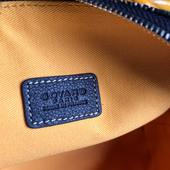 VENDÔME COSMETIC POUCH 17 IN NAVY BLUE GOYARDINE CANVAS AND CALFSKIN TRIM