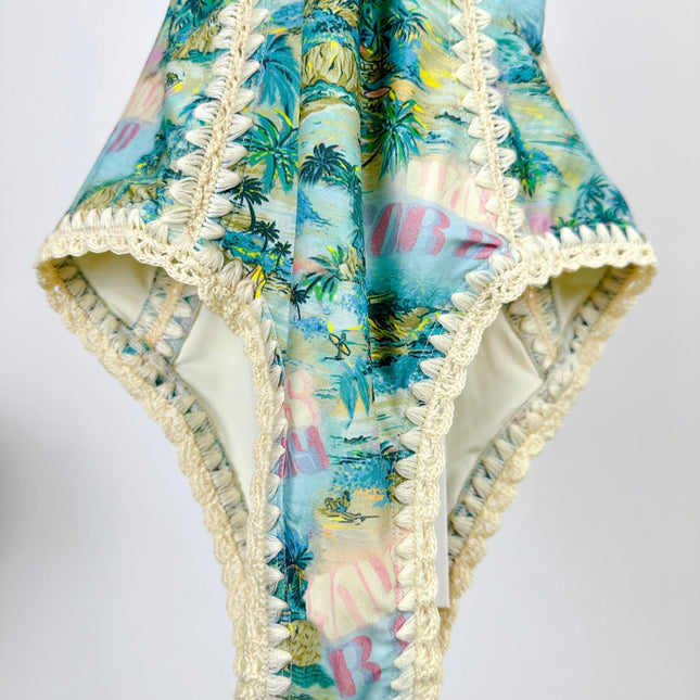 ZIMMERMANN BIKINI WITH PLUNGING NECKLINE 270495