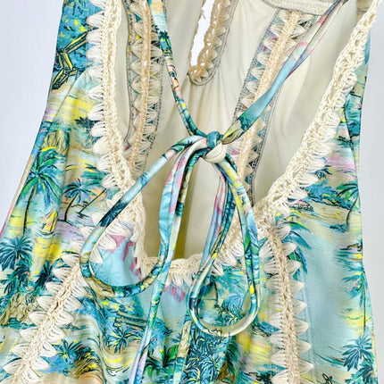 ZIMMERMANN BIKINI WITH PLUNGING NECKLINE 270495