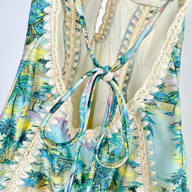 ZIMMERMANN BIKINI WITH PLUNGING NECKLINE 270495
