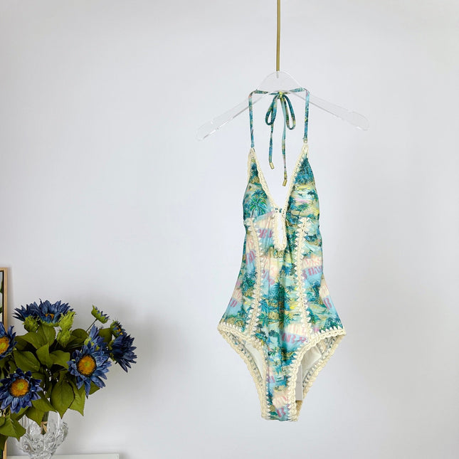 ZIMMERMANN BIKINI WITH PLUNGING NECKLINE 270495