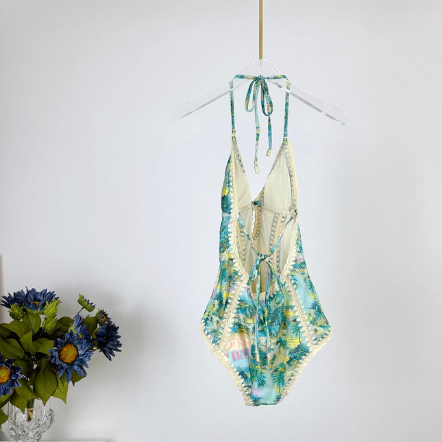 ZIMMERMANN BIKINI WITH PLUNGING NECKLINE 270495