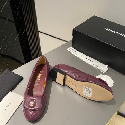 BALLET FLAT MULBERRY PURPLE LAMBSKIN