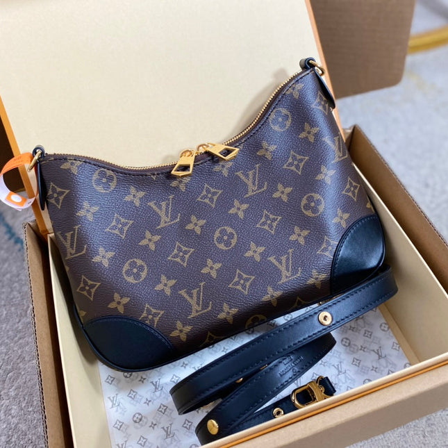 BOULOGNE 29 IN BROWN MONOGRAM CANVAS GOLD HARDWARE