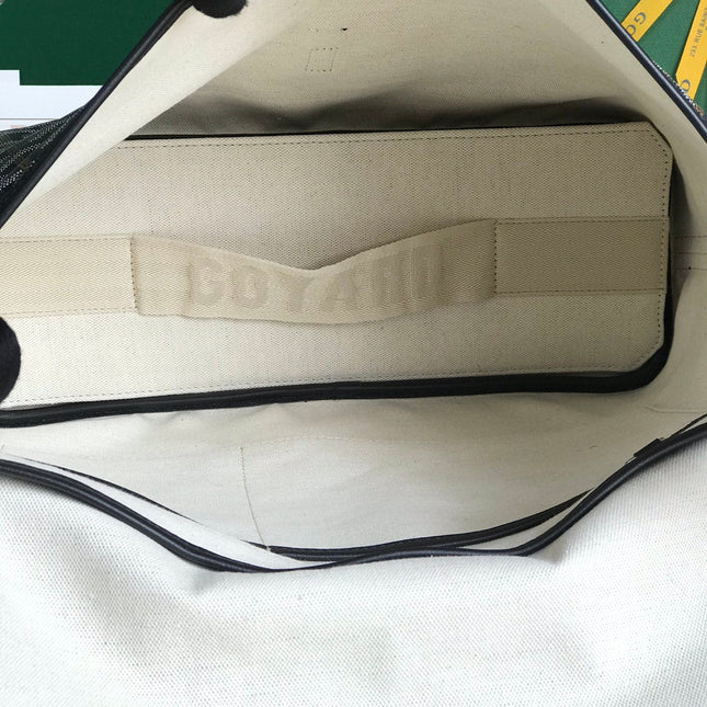 CITADIN MESSENGER BAG 39 IN BLACK GOYARDINE CANVAS