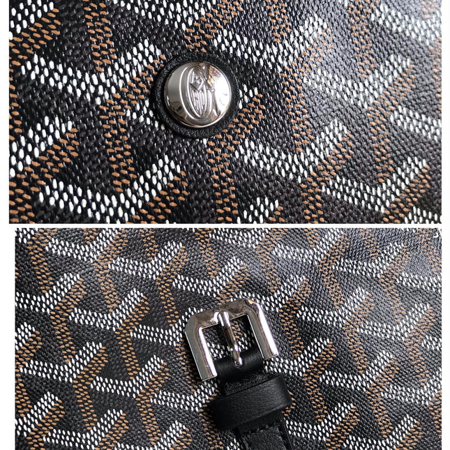 CITADIN MESSENGER BAG 39 IN BLACK GOYARDINE CANVAS