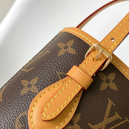 NANO BUCKET 13 BROWN MONOGRAM CANVAS