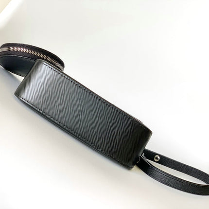 MARELLINI 19 BLACK EPI GRAINED LEATHER