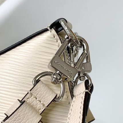 MARELLINI 19 WHITE EPI GRAINED LEATHER