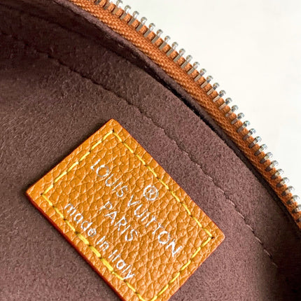 MARELLINI 19 BROWN EPI GRAINED LEATHER