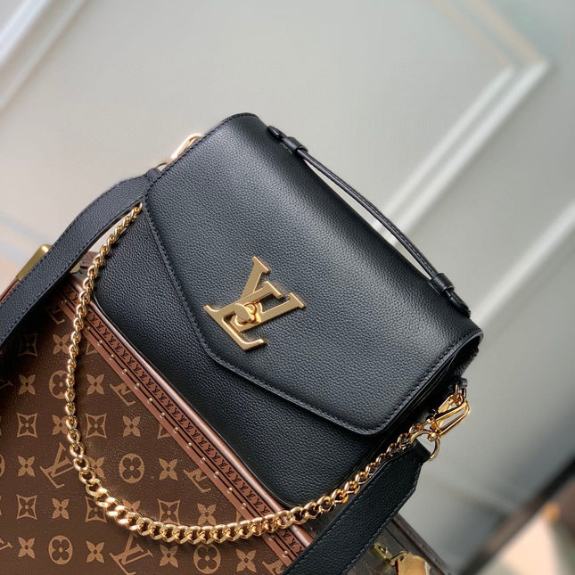 OXFORD 22 IN BLACK LAMBSKIN GOLD HARDWARE