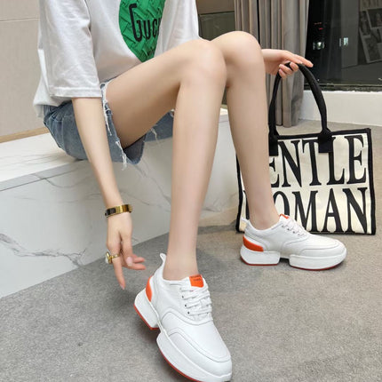 GIGA SNEAKER ORANGE MIX WHITE CALFSKIN