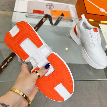 GIGA SNEAKER ORANGE MIX WHITE CALFSKIN