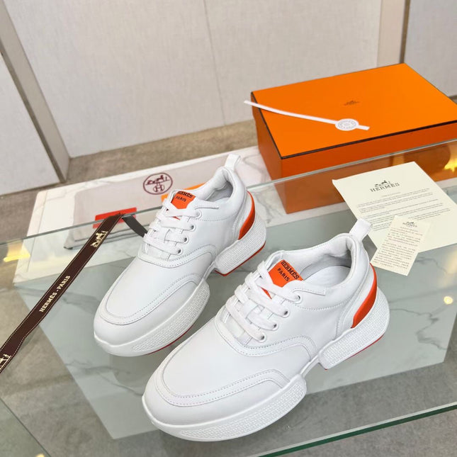 GIGA SNEAKER ORANGE MIX WHITE CALFSKIN