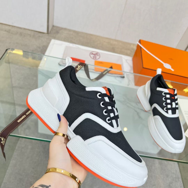 GIGA SNEAKER BLACK MIX WHITE CALFSKIN