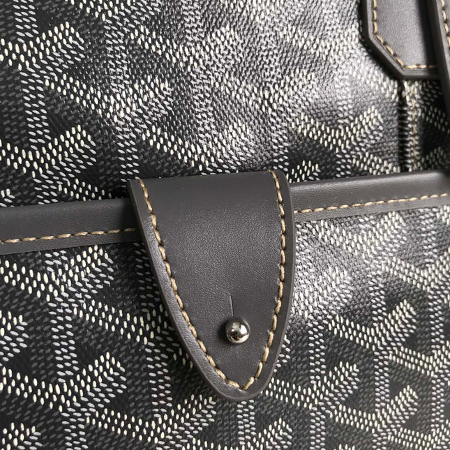 AMBASSADE DOCUMENT CASE 35 IN GRAY GOYARDINE CANVAS