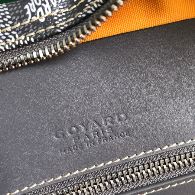 AMBASSADE DOCUMENT CASE 35 IN GRAY GOYARDINE CANVAS