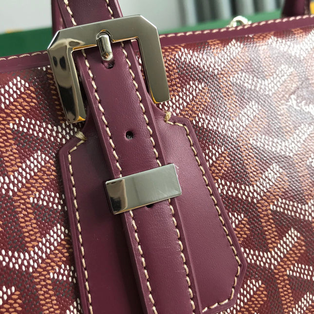 AMBASSADE DOCUMENT CASE 35 IN WINE RED GOYARDINE CANVAS