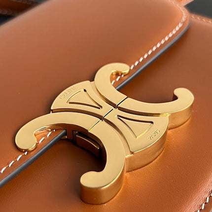 TRIOMPHE TEEN 22 CINNAMON BROWN COWHIDE