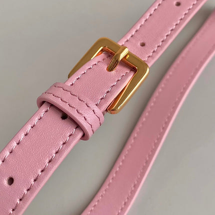 MISS CARO 17 CHAIN BAG IN HOT PINK LAMBSKIN