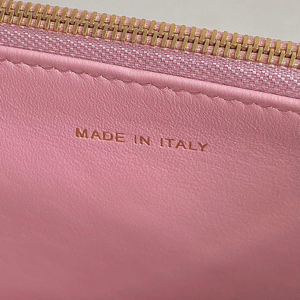 MISS CARO 17 CHAIN BAG IN HOT PINK LAMBSKIN